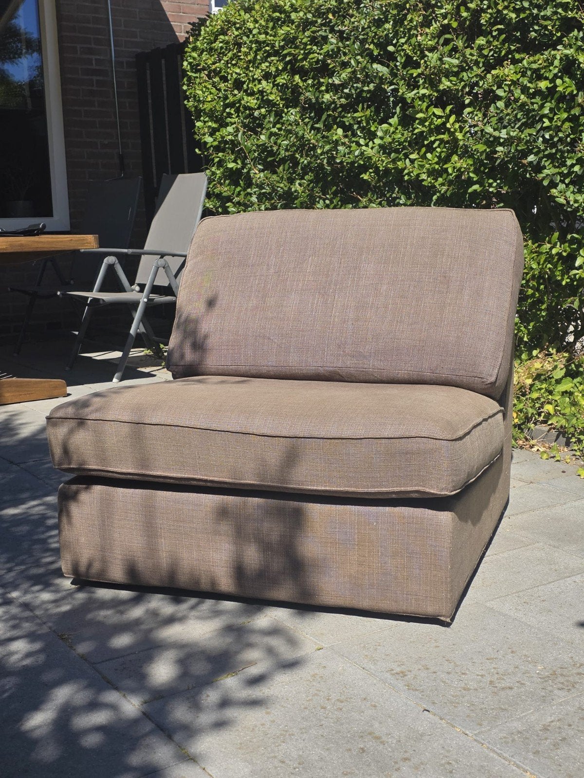 ikea fauteuil bruin Kivik, Ophalen, 75 tot 100 cm, 50 tot 75 cm