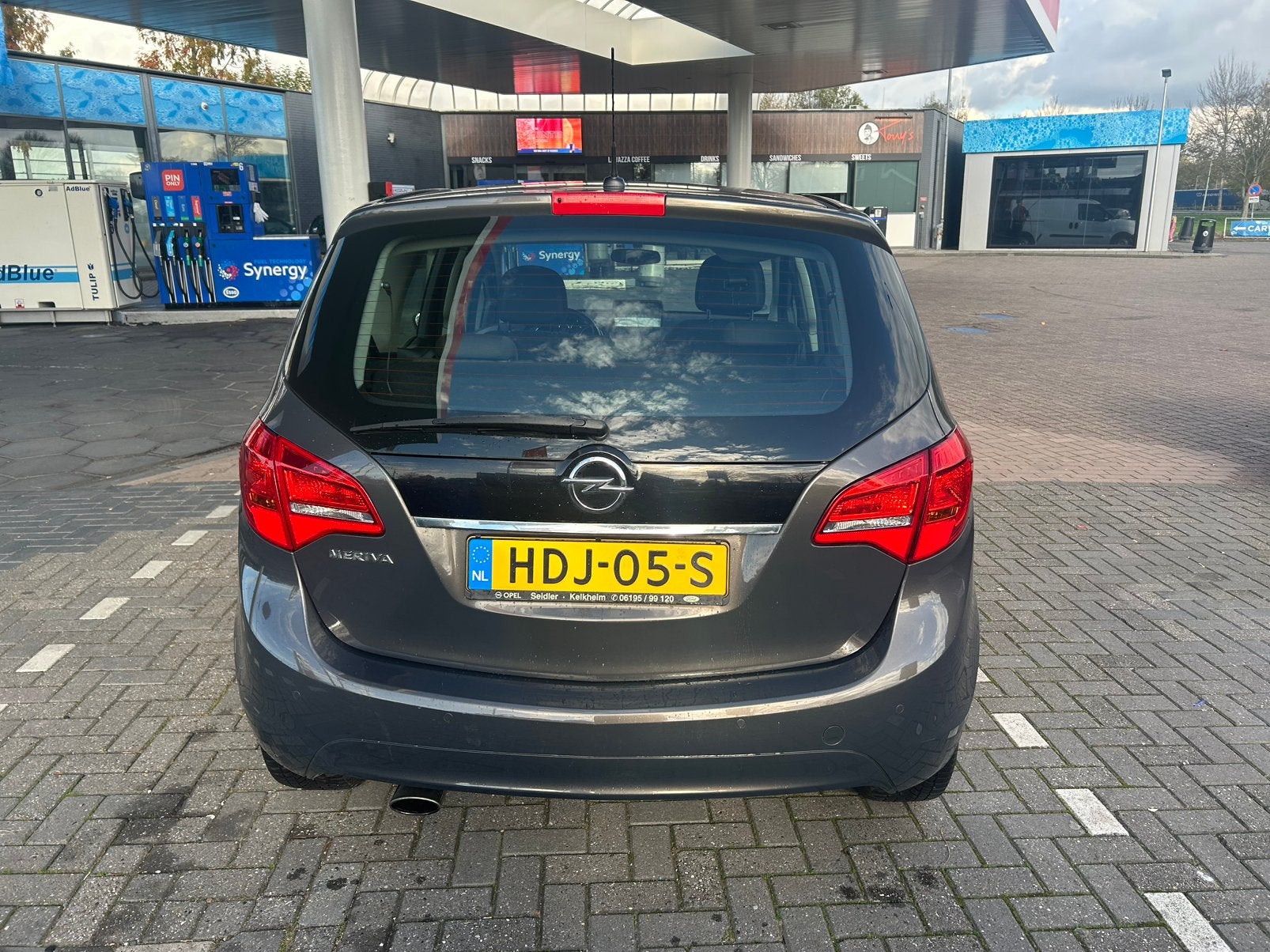 Opel Meriva 1.4 Turbo 103KW AUT 2013 Grijs, Auto's, Automaat, Zwart, 4 cilinders, Bruin