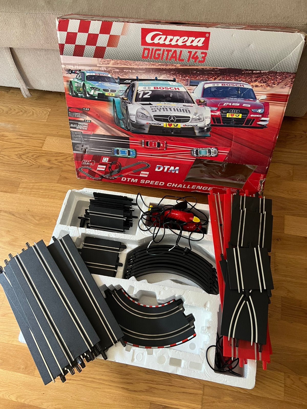 Carrera digital 143 dtm speed challenge racebaan, Ophalen of Verzenden, Zo goed als nieuw, Elektrisch, Carrera