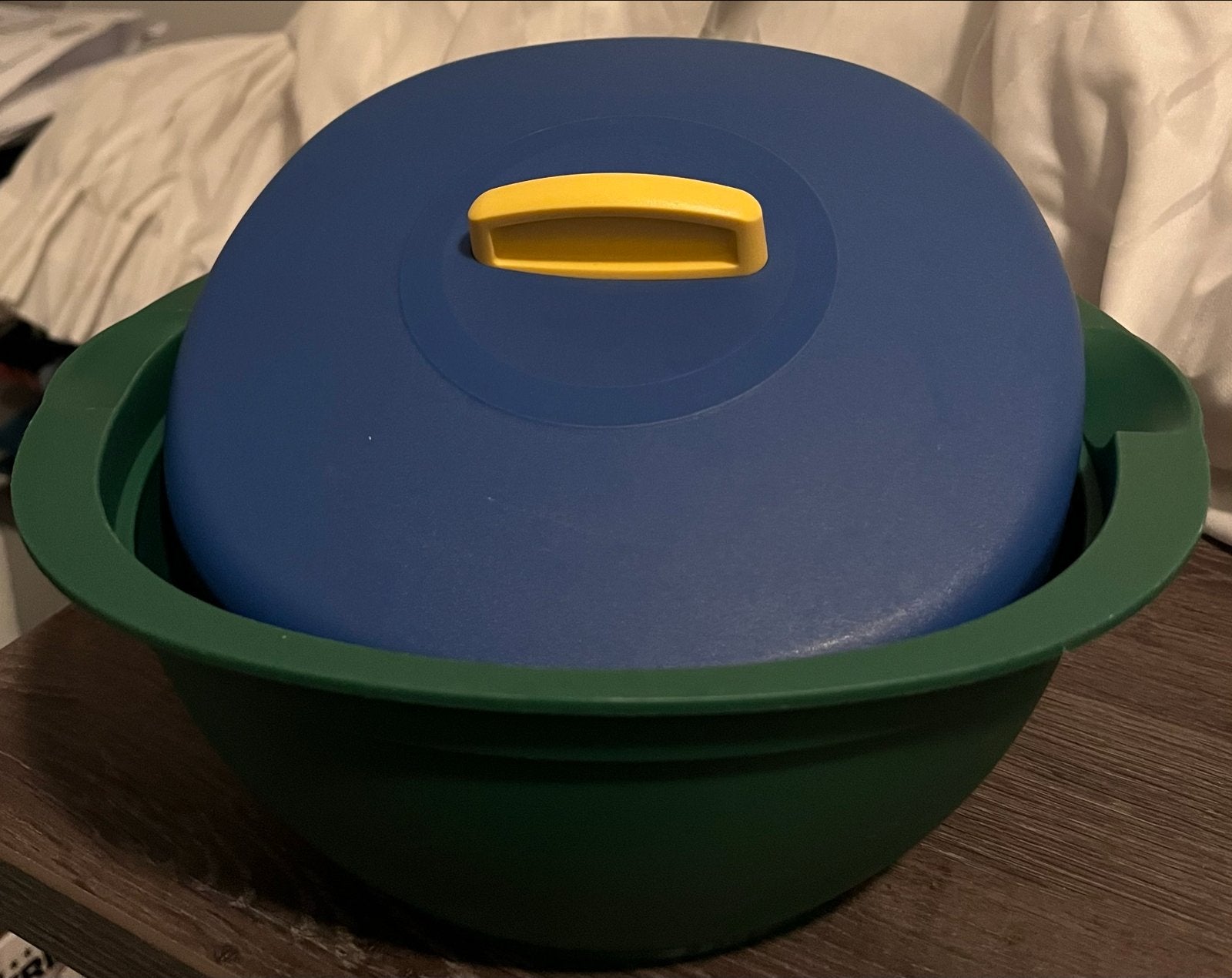 Vintage Tupperware Legacy serveerschaal, Gebruikt, Schaal, Ophalen of Verzenden, Met deksel