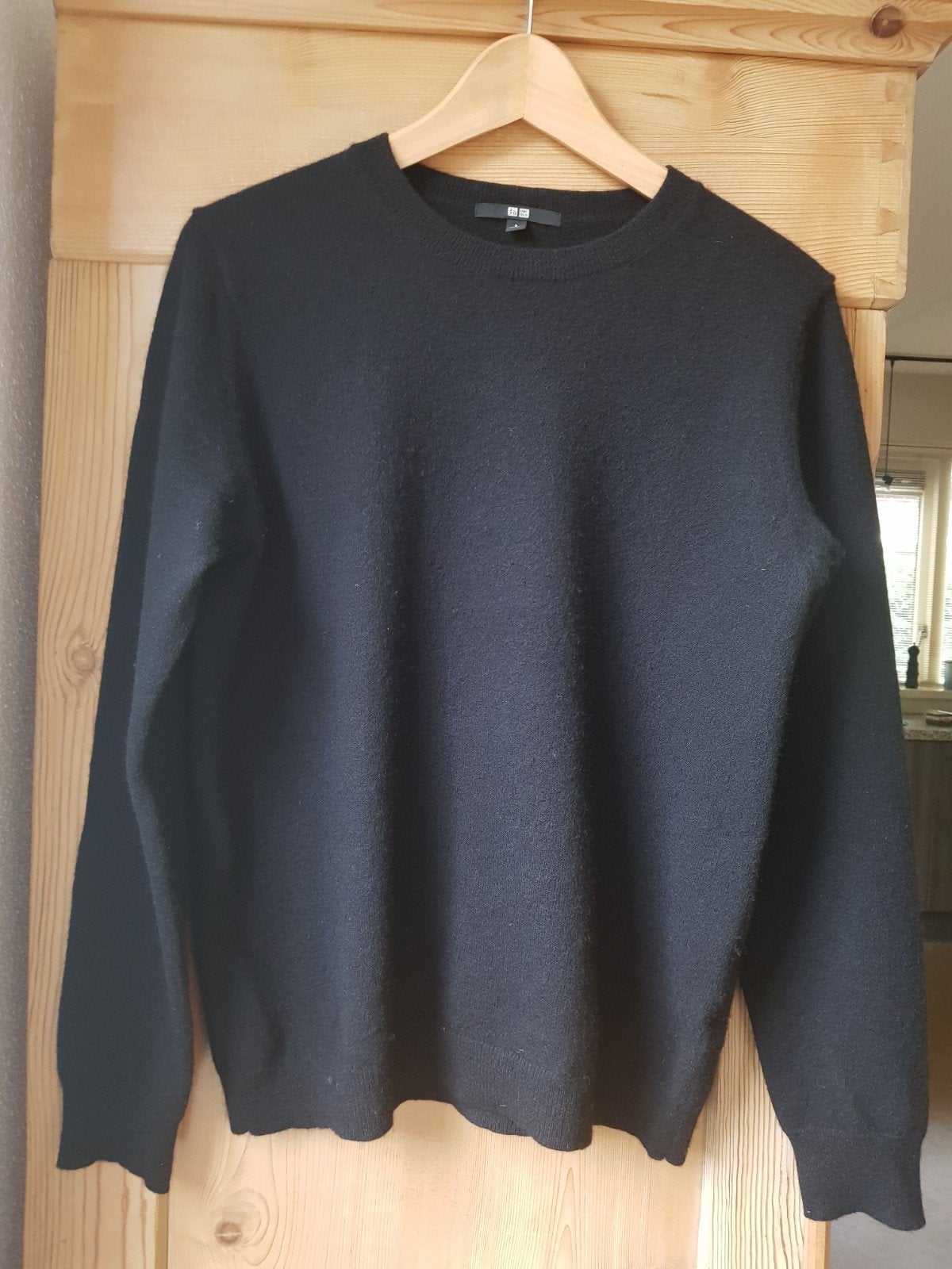 Uniqlo trui/vest cashmere en merino maat L, Ophalen of Verzenden, Nieuw, Zwart