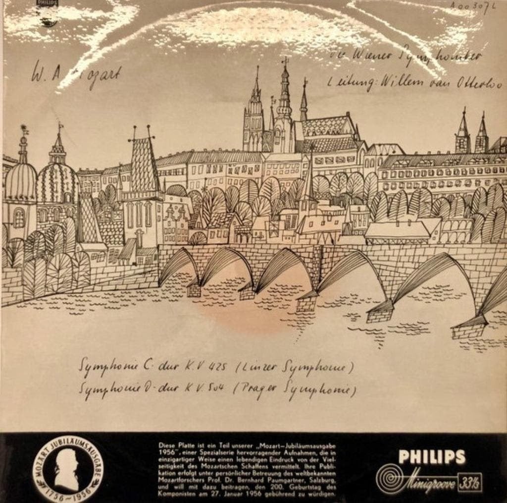 Mozart Willem Van Otterloo Linzer Symphonie Prager Symphonie, Kamermuziek, Ophalen of Verzenden, Zo goed als nieuw, 12 inch