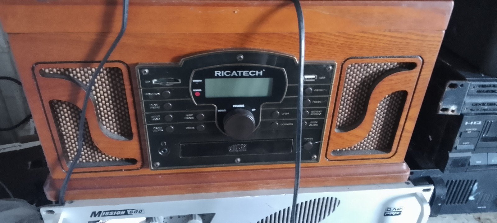 Ricatech Retro Muziekinstallatie met CD/Radio/USB, Overige merken, MP3-aansluiting, Ophalen of Verzenden, Zo goed als nieuw