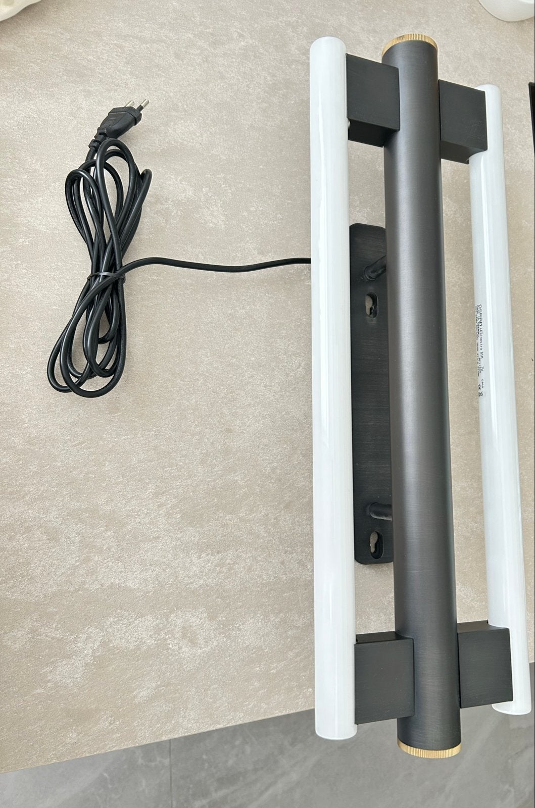 Frama Eiffel 500 wandlamp double - Dimbaar - Staal/Messing, Ophalen, Zwart, Nieuw, Overige fittingen