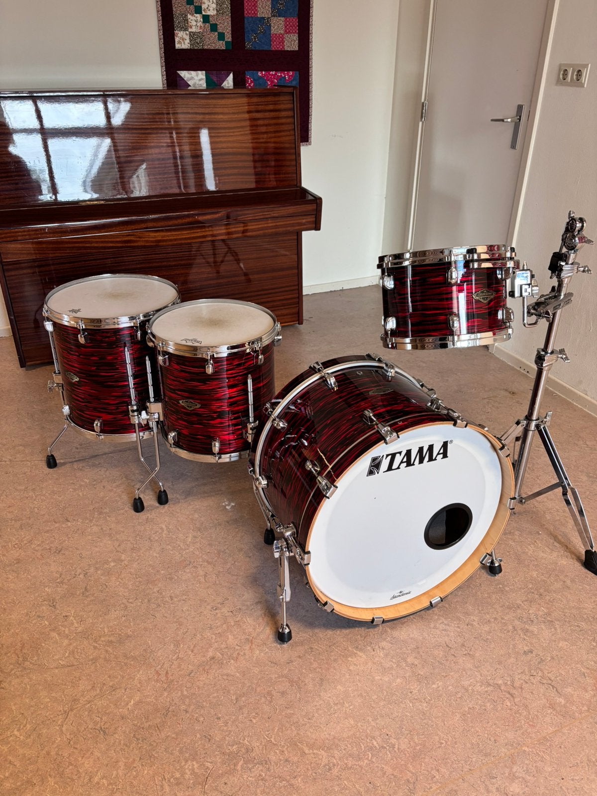 Tama Starclassic Walnut/Birch 22,12,14,16 + Starphonic Brass, Ophalen, Zo goed als nieuw, Tama