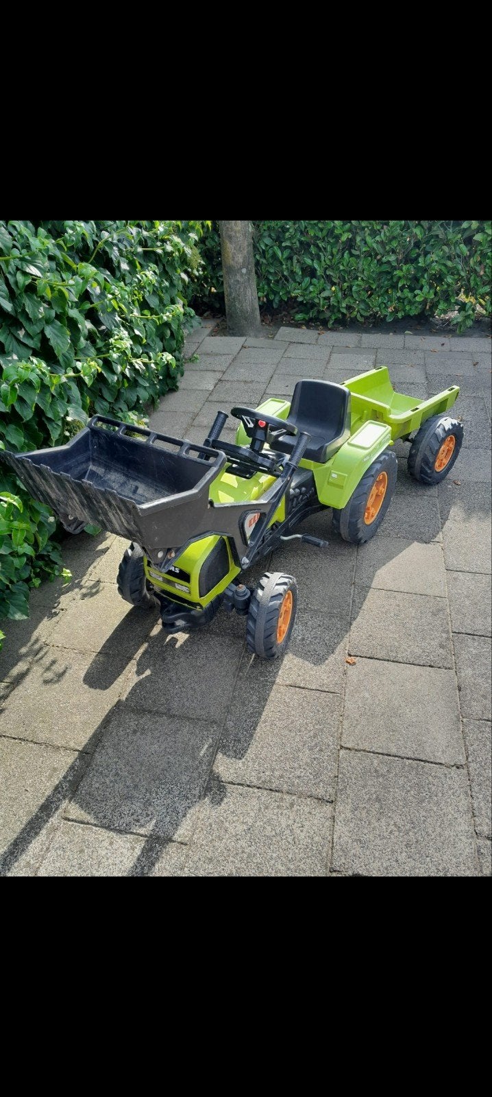 Claas Traptractor met voorlader en aanhanger, Ophalen, Gebruikt, Trapvoertuig