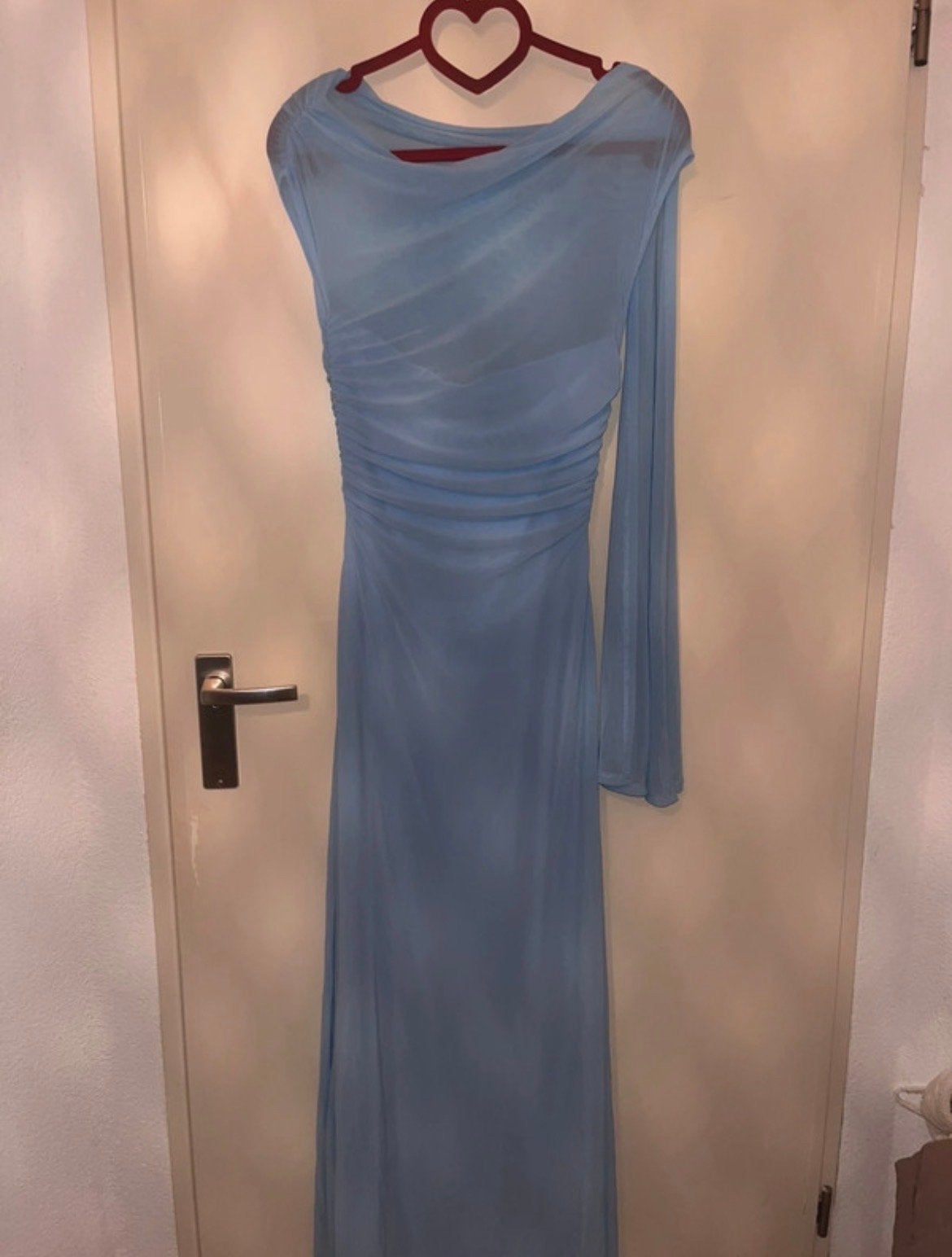 Elegante lichtblauwe avondjurk - Maat 36, Kleding | Dames, Jurken, Blauw, Nieuw, Ophalen of Verzenden, Maat 36 (S)