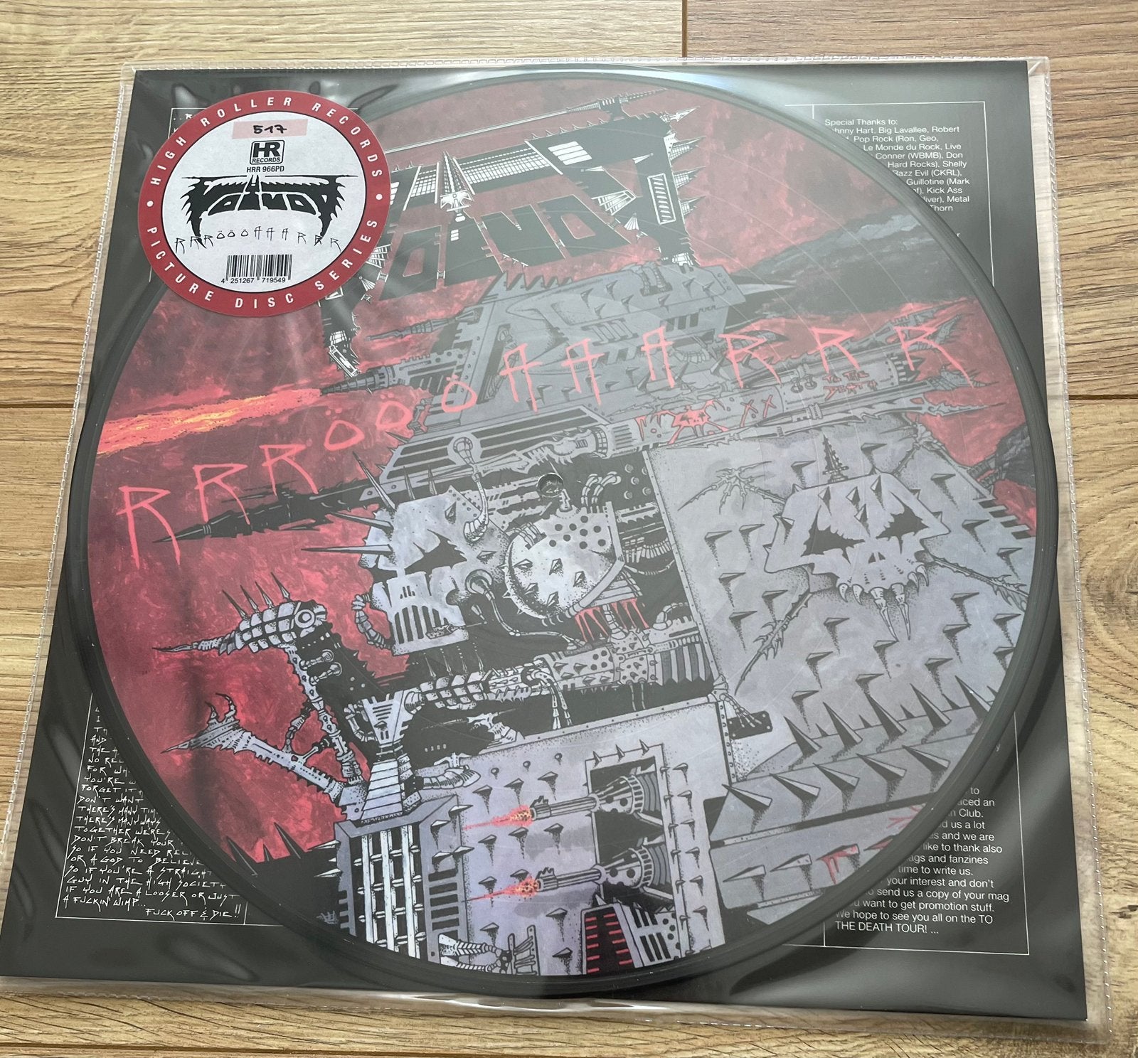Voivod - Rrrroooaarrrr Picturedisc LP, Ophalen of Verzenden, Nieuw in verpakking