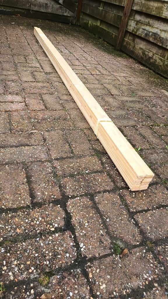 Bundel tengellatten, 16 x nieuw, 10 x 38 x 2700 mm., Ophalen, Nieuw, 250 cm of meer, Planken