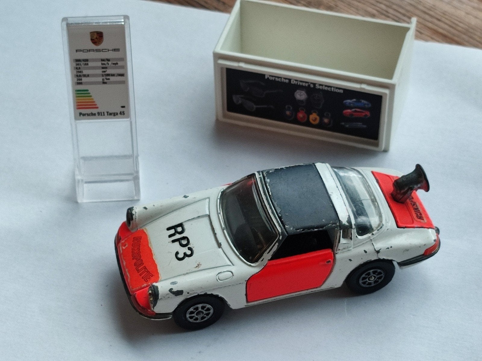 Corgi Toys Porsche Targa 911S - Vintage Speelgoedauto, Ophalen of Verzenden, Gebruikt, Auto