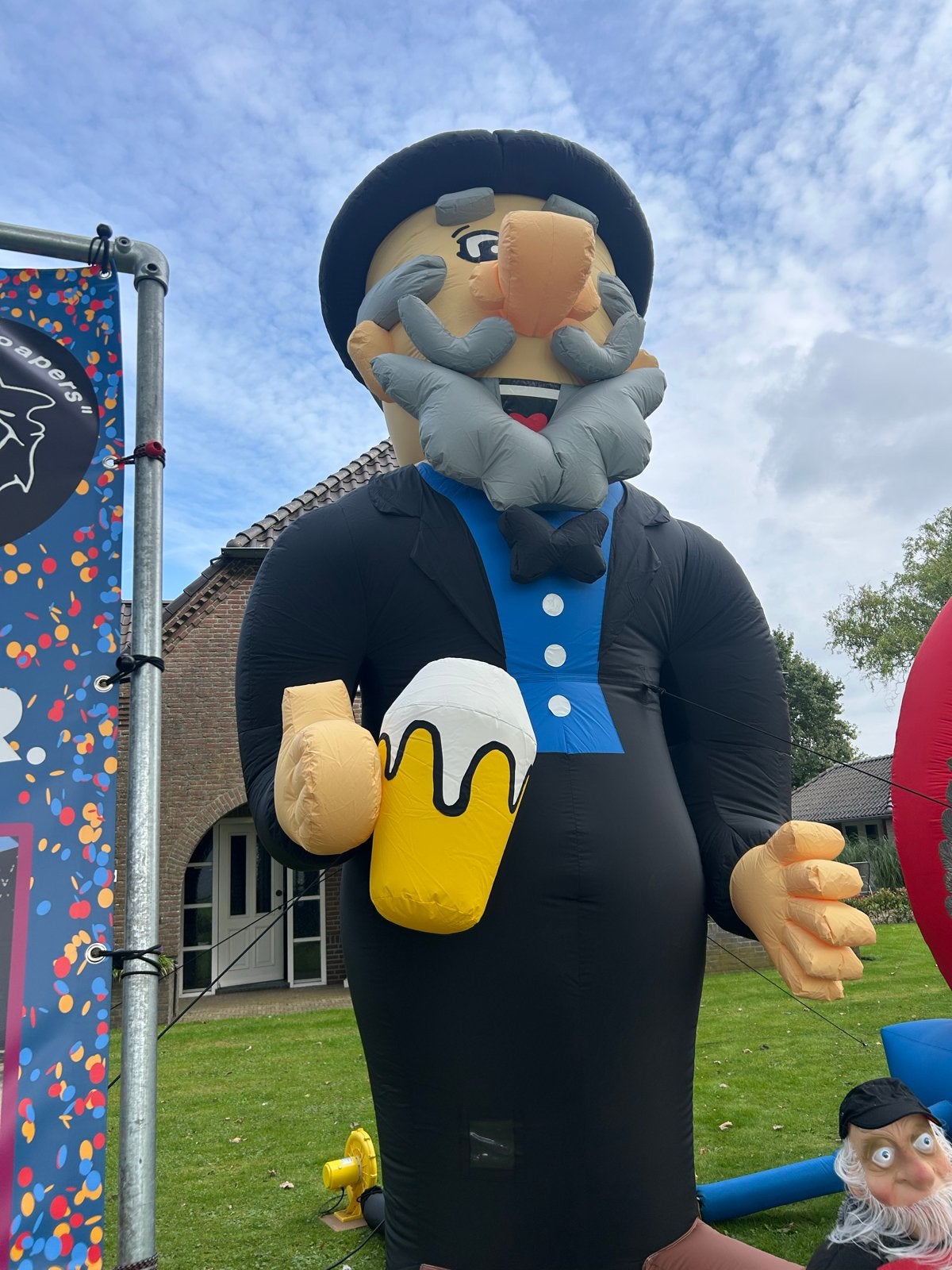 Abraham voor elke leeftijd 4,5 meter, Ophalen of Verzenden, Gebruikt, Feestartikel, Abraham of Sarah