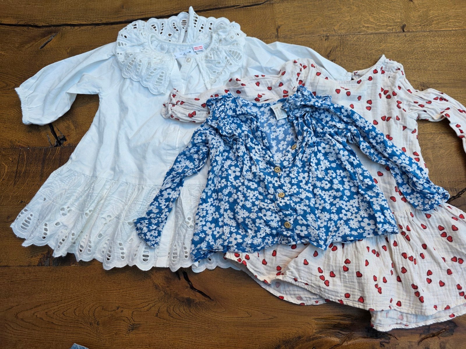 Setje van 3 meisjes jurkjes/blouses maat 92, zgan, Kinderen en Baby's, Ophalen of Verzenden, Zo goed als nieuw, Meisje, Setje