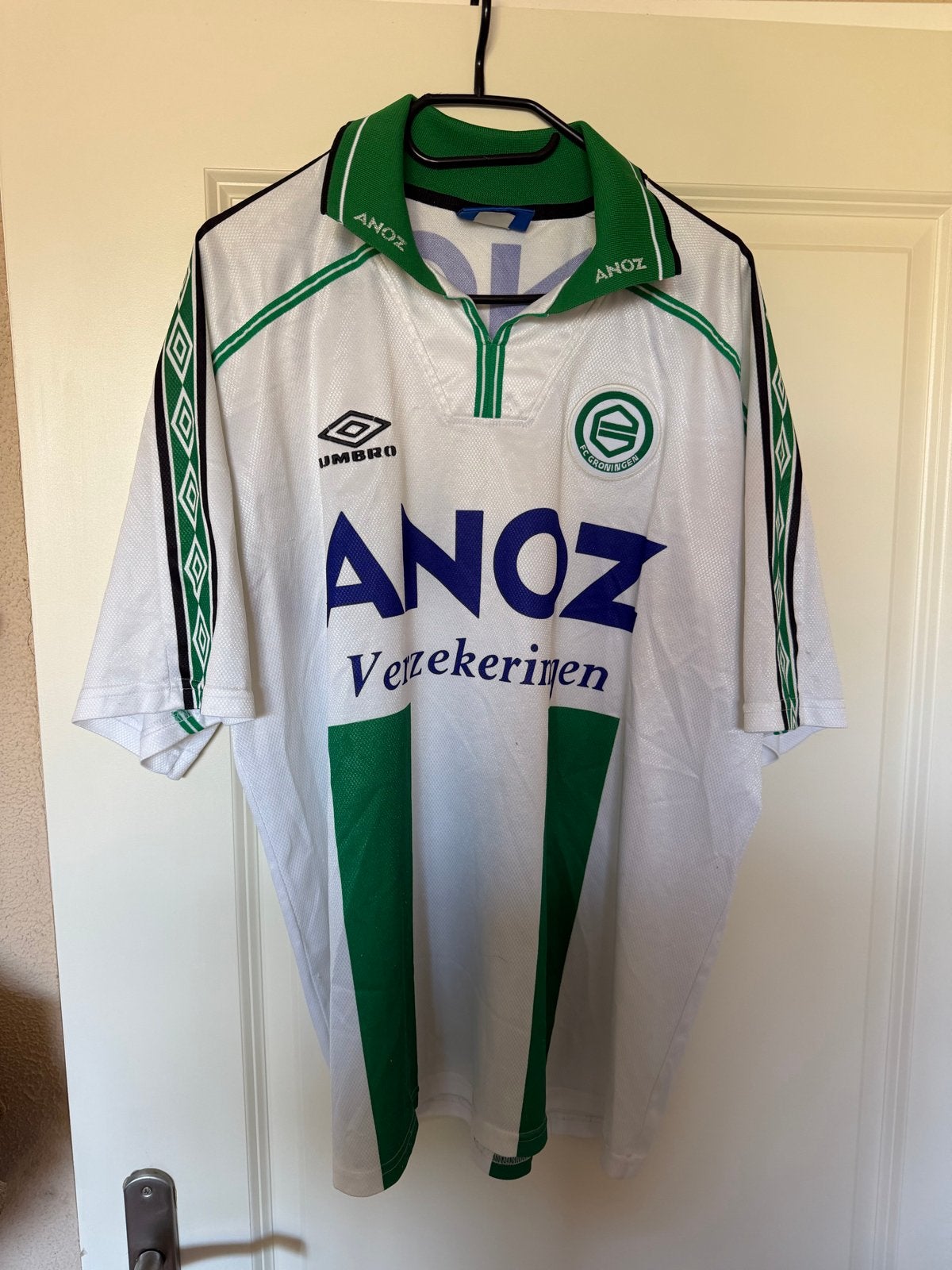FC Groningen shirt XXL met handtekeningen, Groter dan maat XL, Ophalen of Verzenden, Gebruikt, Shirt
