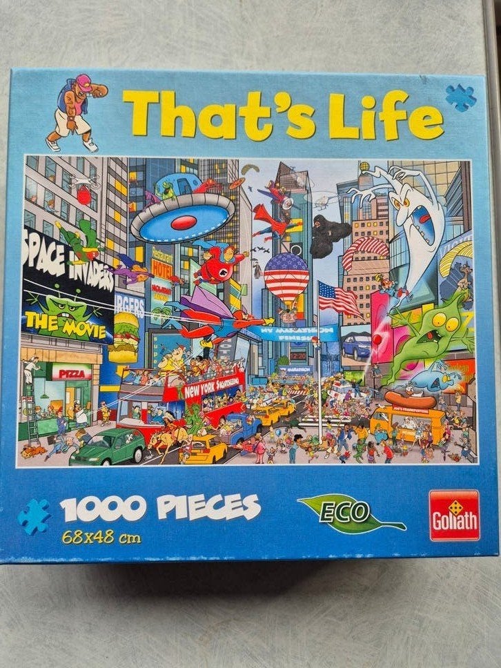 Goliath That's Life Puzzel 1000 Stukjes New York, Ophalen of Verzenden, Meer dan 50 stukjes, Zo goed als nieuw, 6 jaar of ouder