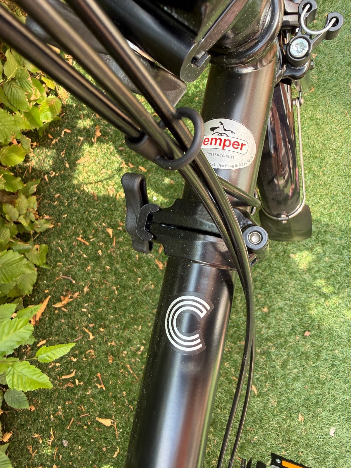 Foto 11 van Brompton C-Line H4R ref zwart, vouwfiets, als nieuw!