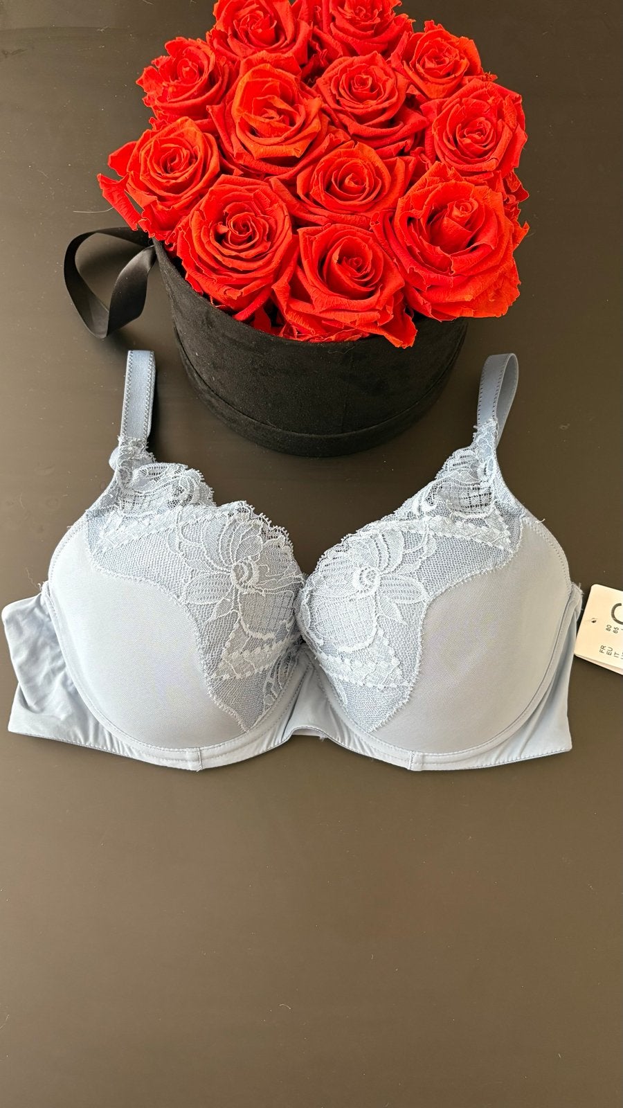 Chantelle BH 65G - Lichtblauw met kant, Verzenden, Blauw, BH