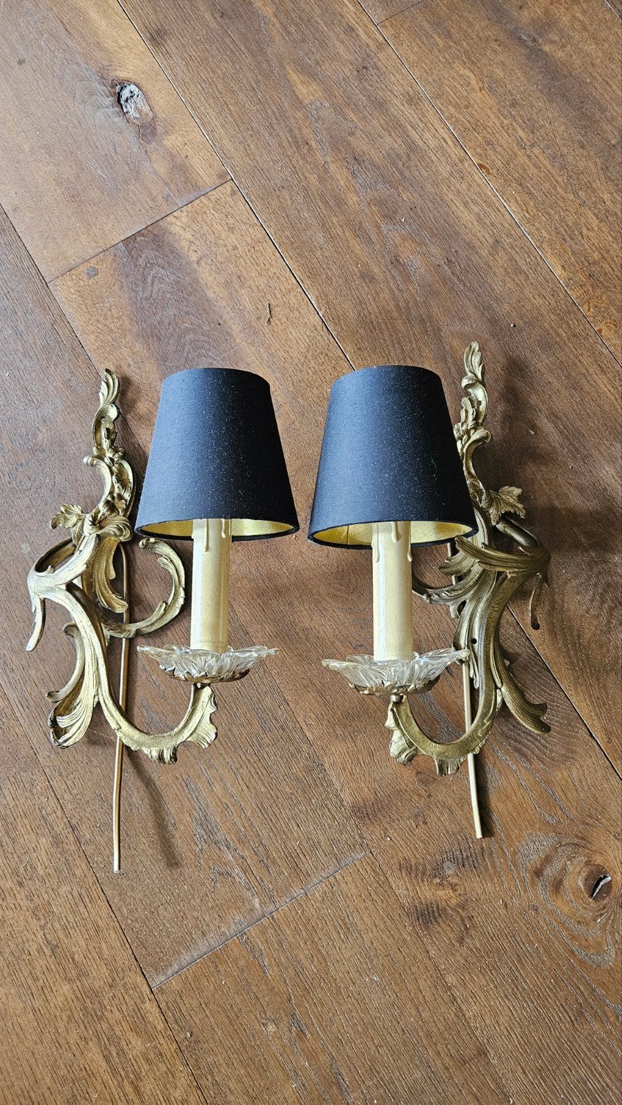 stel antieke wandlampen, Ophalen of Verzenden