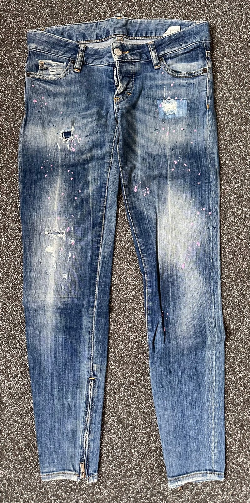 Dsquared 2 spijkerbroek, maat 38, Ophalen of Verzenden, Zo goed als nieuw, Blauw, W30 - W32 (confectie 38/40)