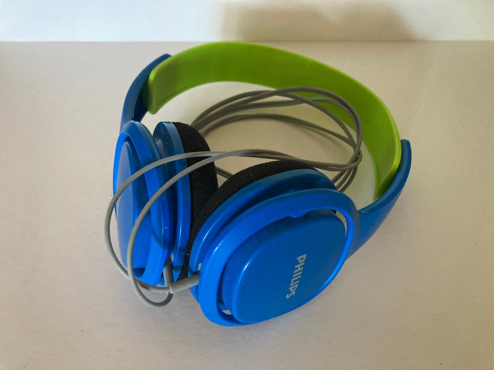 Kinder Headset/Koptelefoon Philips Blauw/Groen, Ophalen of Verzenden, Gebruikt, Blauw, Philips