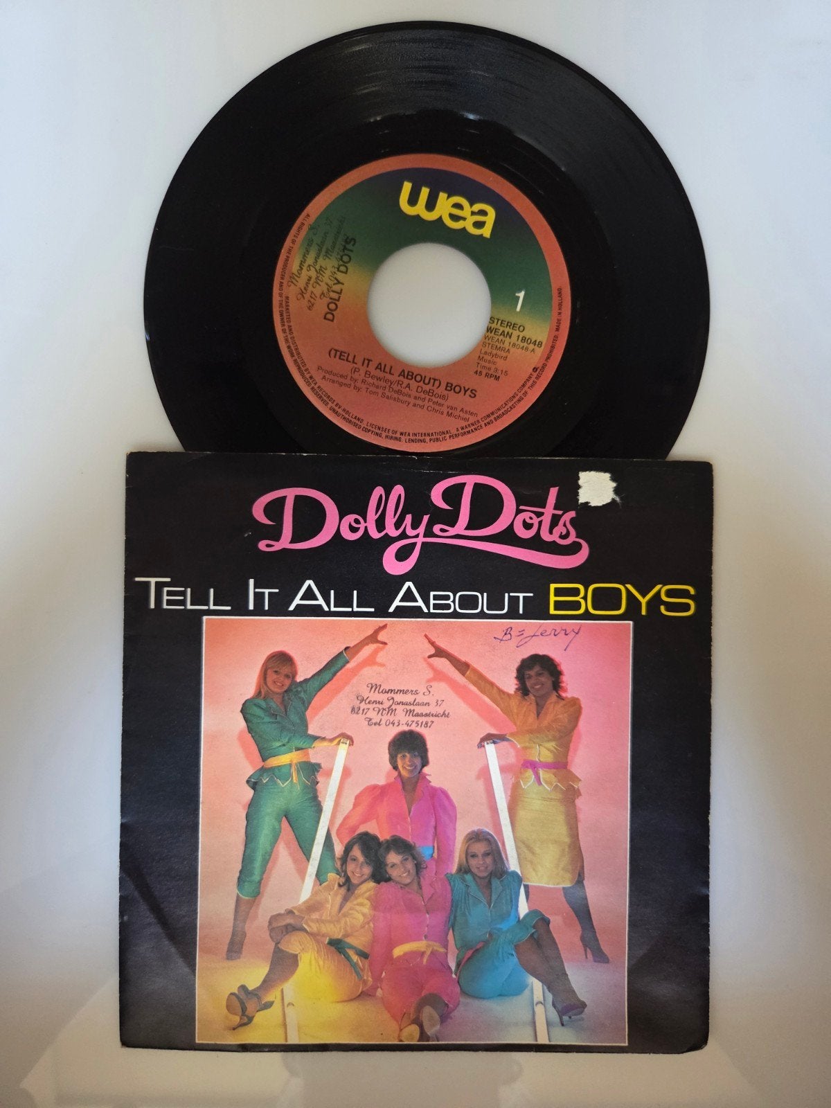 Dolly Dots - Tell it all about Boys, Cd's en Dvd's, Ophalen of Verzenden, Gebruikt, 7 inch, Pop