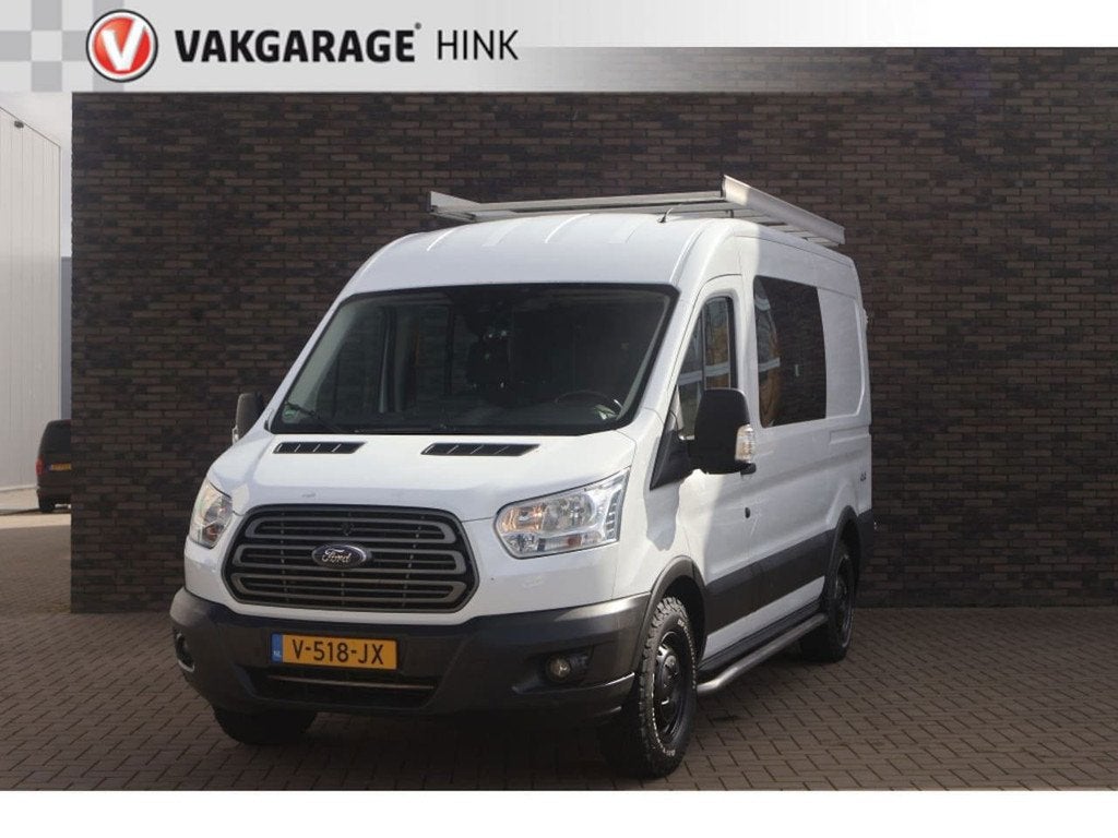 Ford Transit 350 2.0 TDCI L2H2 AWD, Auto's, Ford, Euro 6, Wit, Bedrijf, Vierwielaandrijving
