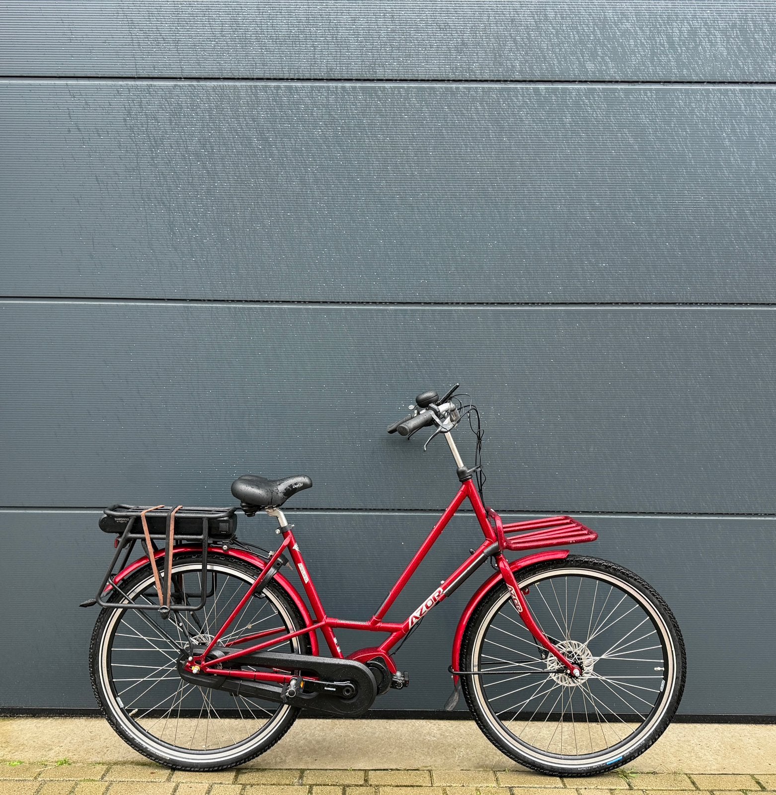 Azor Ameland middenmotor elektrische fiets 400WH, Ophalen, Zo goed als nieuw, Minder dan 10 versnellingen, Overige merken