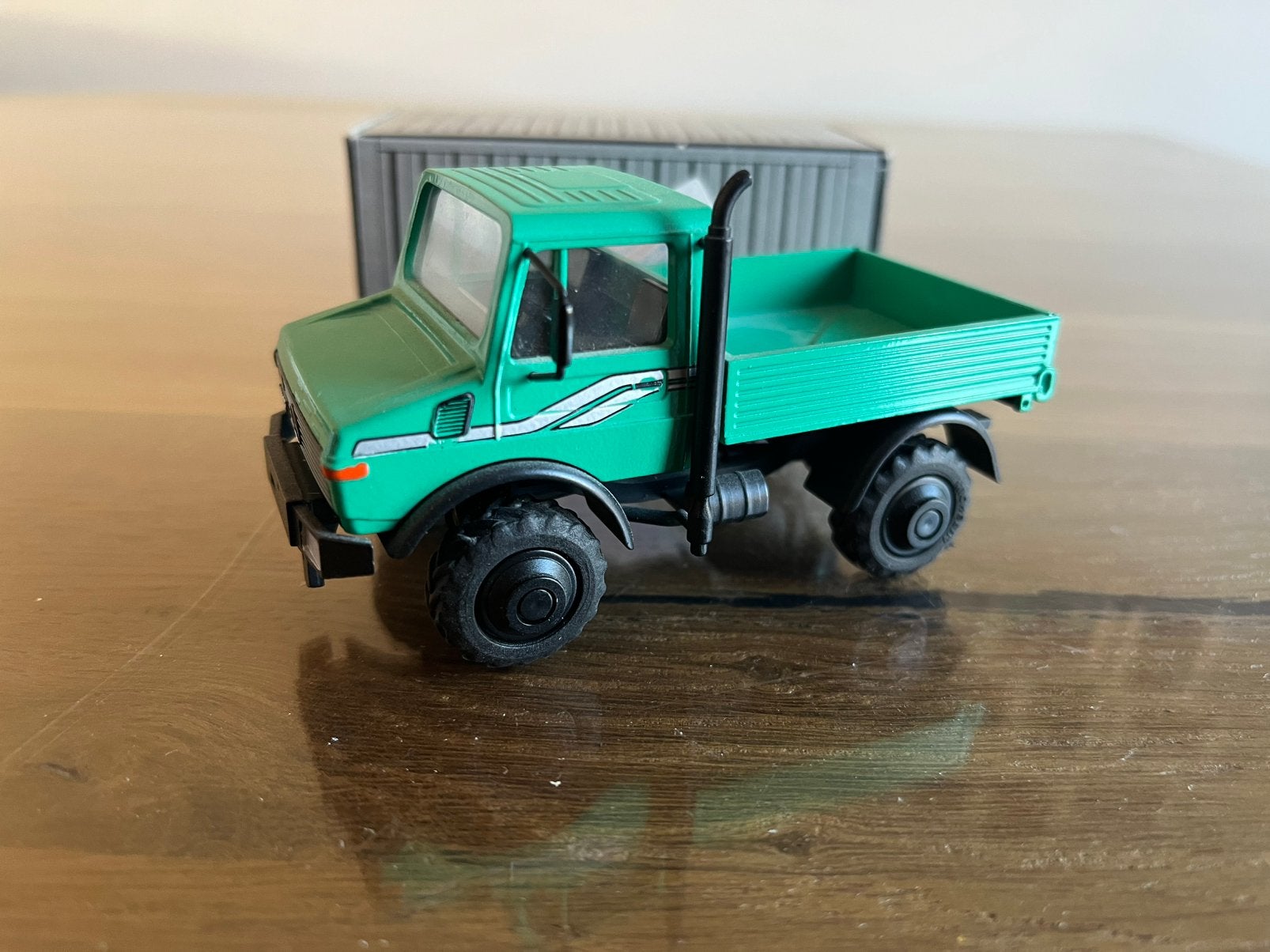 Unimog U 2100 tractor vrachtwagen Cursor 691 Türkis groen, Ophalen of Verzenden, Zo goed als nieuw, Bus of Vrachtwagen