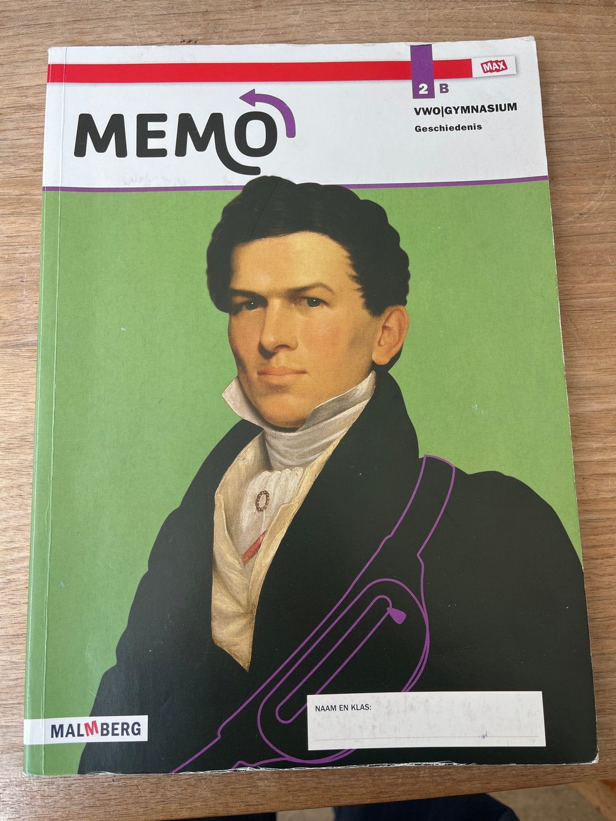 MEMO 2B VWO|GYMNASIUM Geschiedenis Malmberg, Ophalen of Verzenden, Zo goed als nieuw, VWO, Geschiedenis