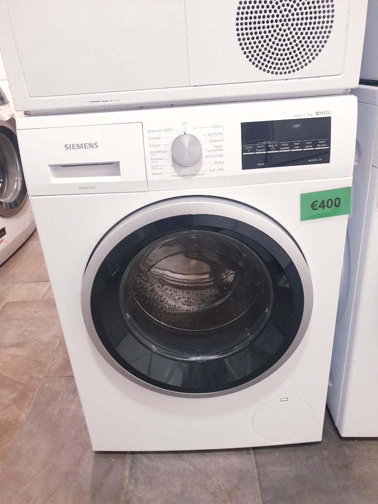 wasmachine siemens 9KG IQ500 A+ INC GARANTIE, Witgoed en Apparatuur, Wasmachines, Ophalen, 1200 tot 1600 toeren, 8 tot 10 kg, Zo goed als nieuw