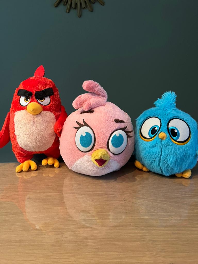 Leuke set Angry birds knuffels, Ophalen of Verzenden, Zo goed als nieuw, Overige typen