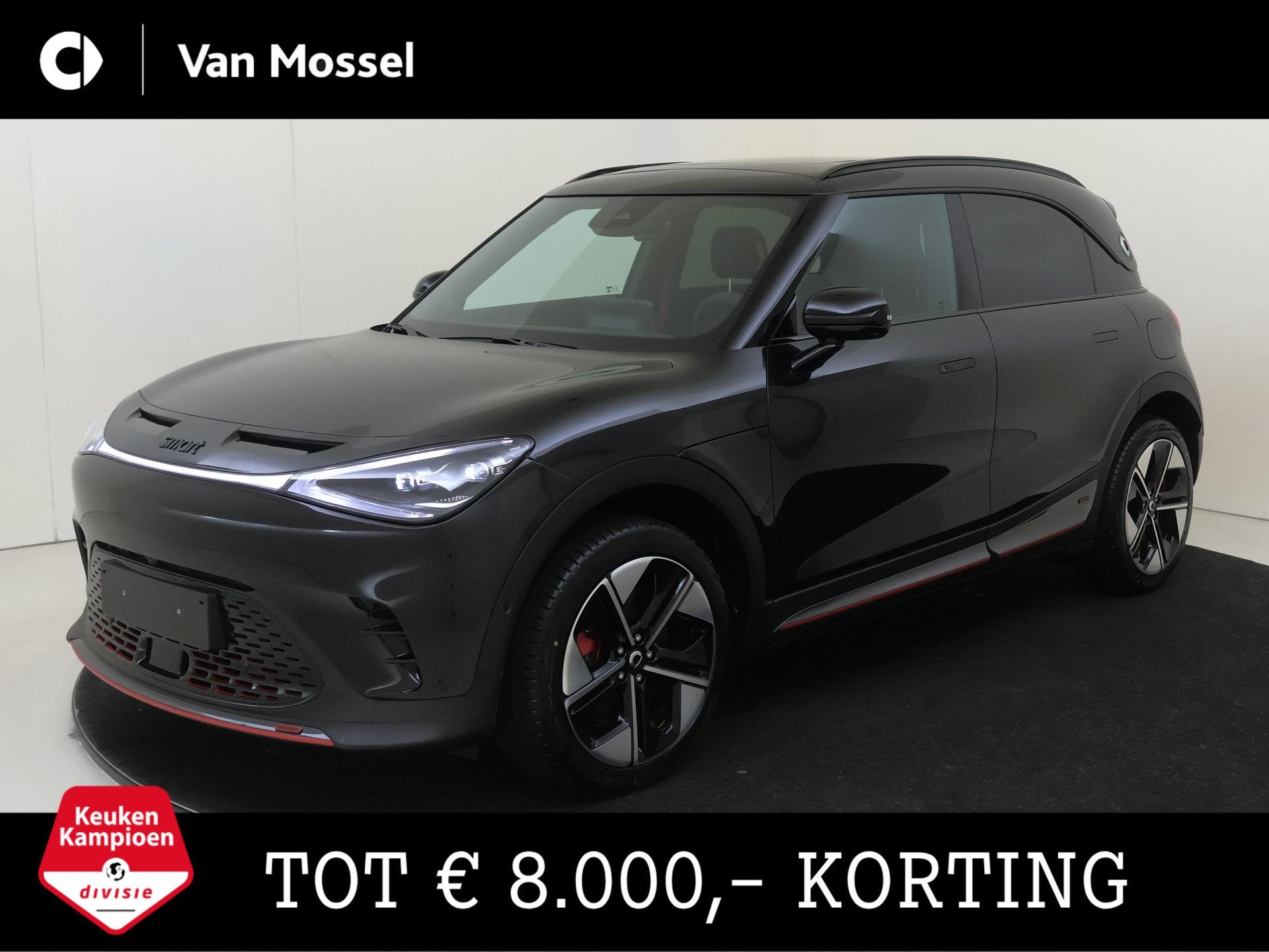 smart #1 BRABUS 66 kWh / Memory-Stoelen / Carplay / 360Grade, Auto's, Smart, Automaat, Alcantara, SUV of Terreinwagen, Te koop