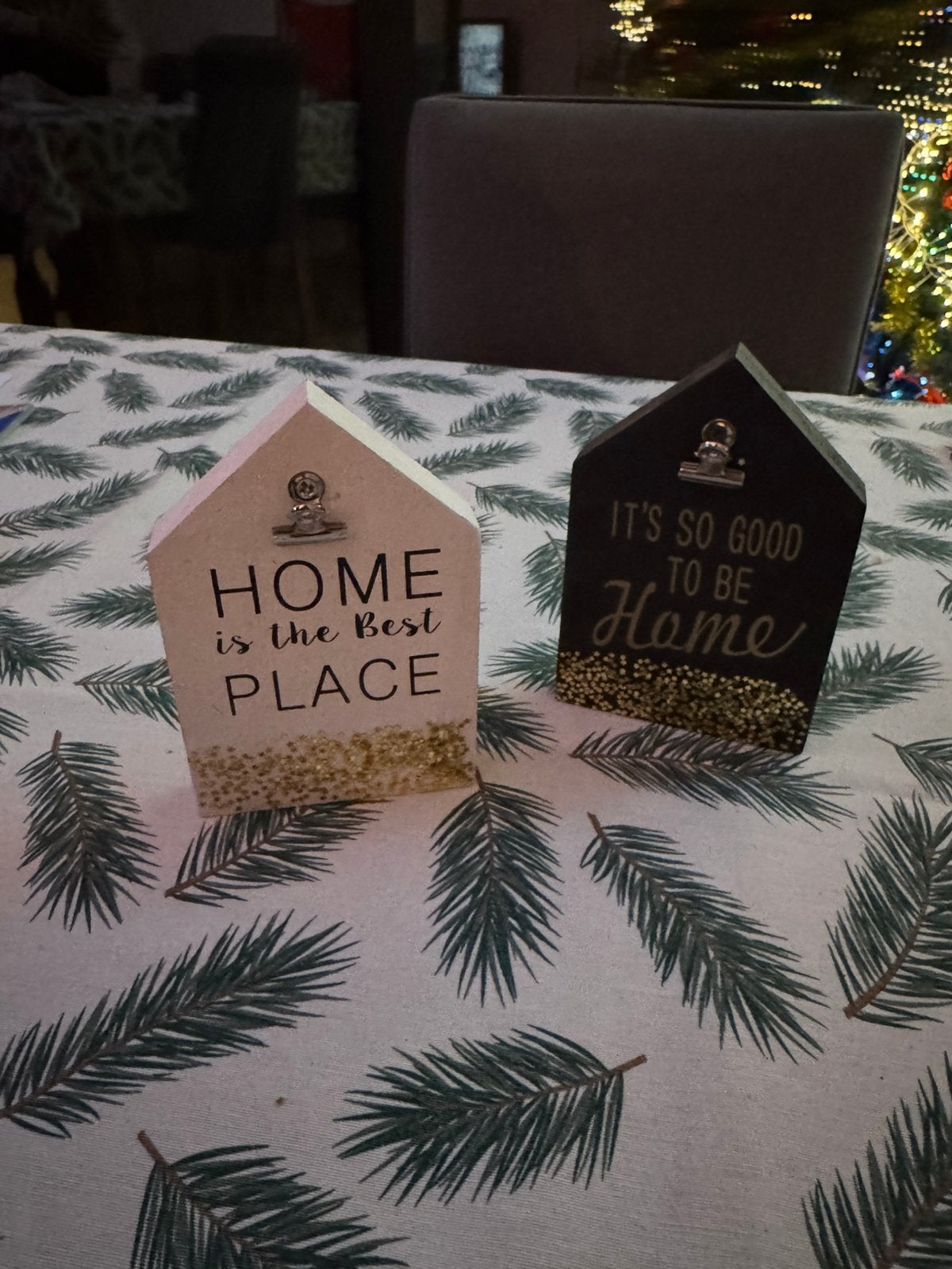 Houten woondecoratie - set van twee huisjes, Huis en Inrichting, Hout, Meerkleurig, Decoratieobject, Ophalen of Verzenden
