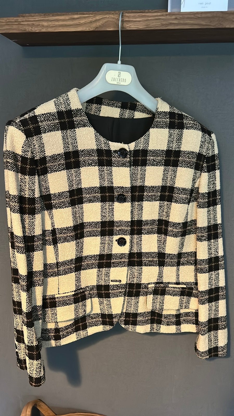 Mooi geruit jasje maat 46, Ophalen of Verzenden, Zo goed als nieuw, Maat 46/48 (XL) of groter