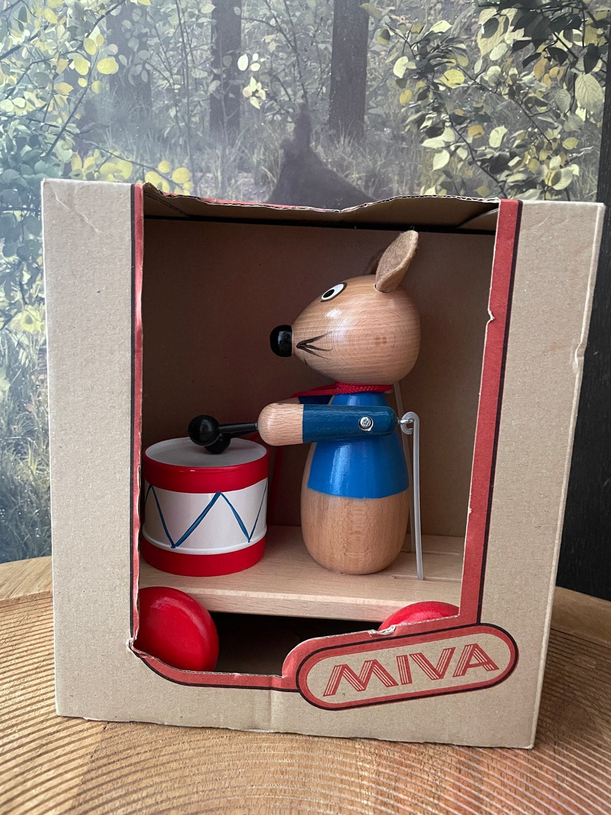 MIVA Houten Muis met Trommel, Ophalen of Verzenden, Nieuw