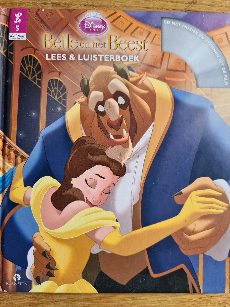 Boek Belle en het beest disney beauty and the beast, Verzamelen, Disney, Ophalen, Assepoester of Belle, Zo goed als nieuw, Overige typen