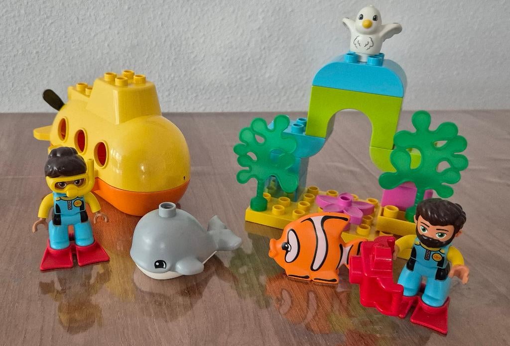 Lego / Duplo 10910. Avontuur met onderzeeër., Ophalen of Verzenden, Zo goed als nieuw, Complete set, Duplo