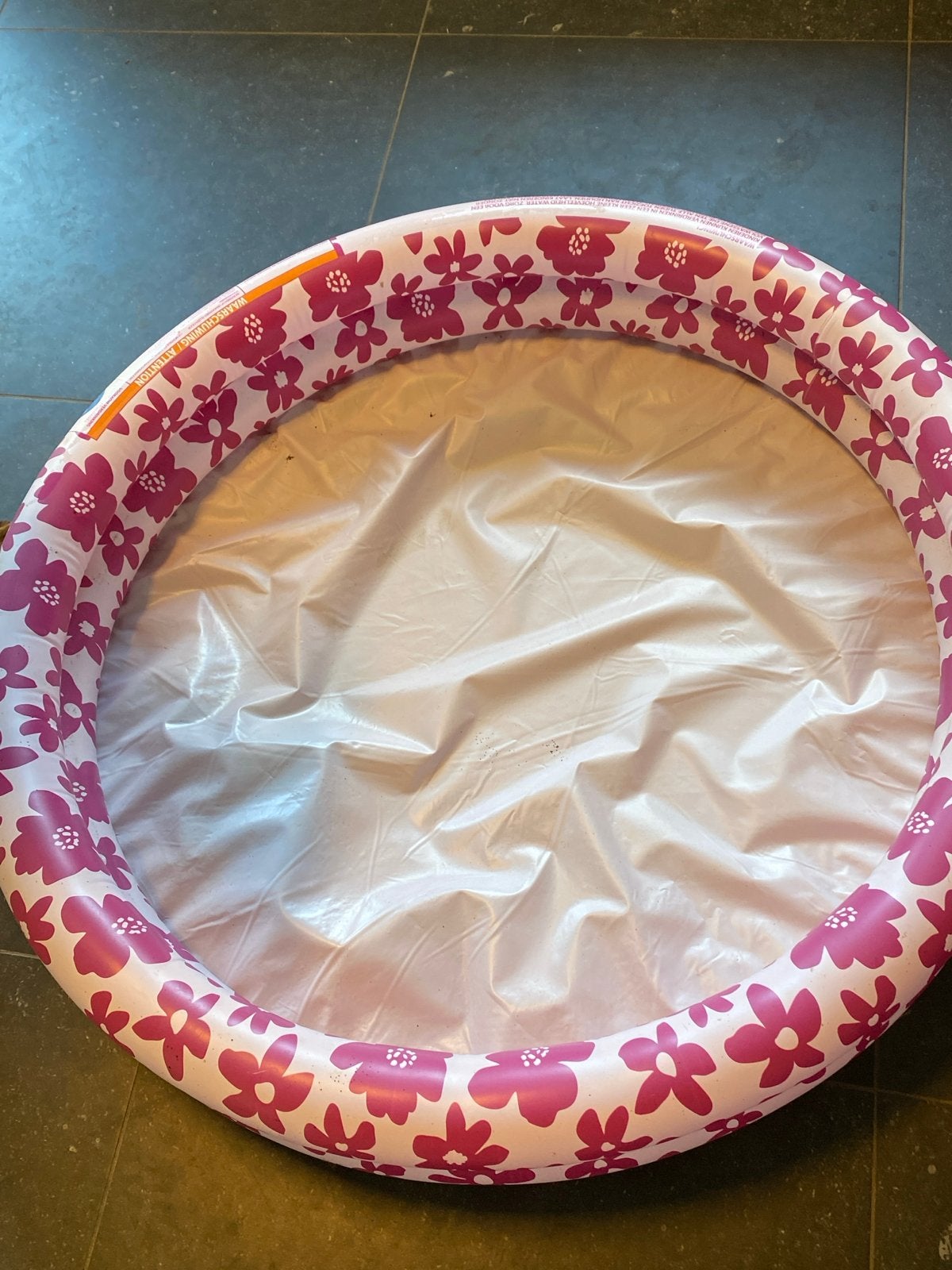Nieuw Opblaasbaar kinderzwembadje met bloemenprint, Ophalen of Verzenden, Gebruikt, Overige typen