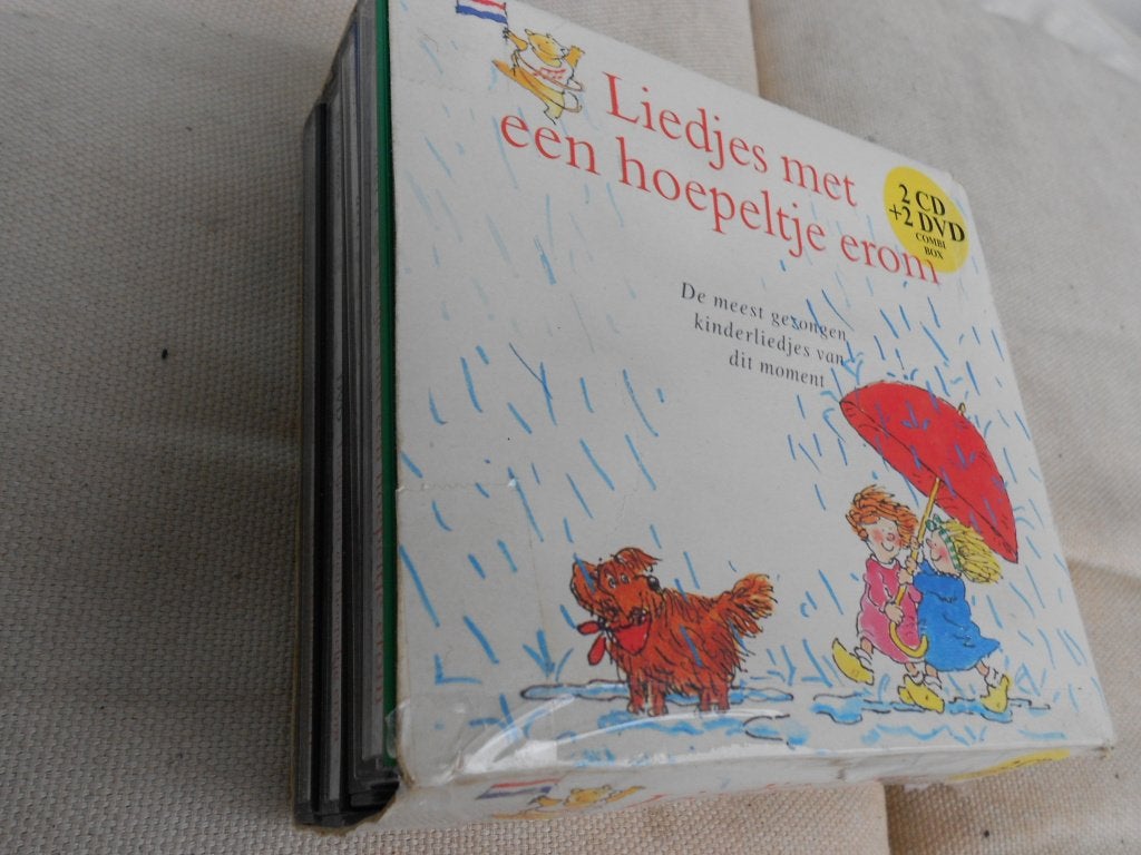 Cd_dvd box(2+2)kinderliedjes met een hoepeltje erom deel 1+2, Ophalen, Gebruikt, Alle leeftijden, Boxset