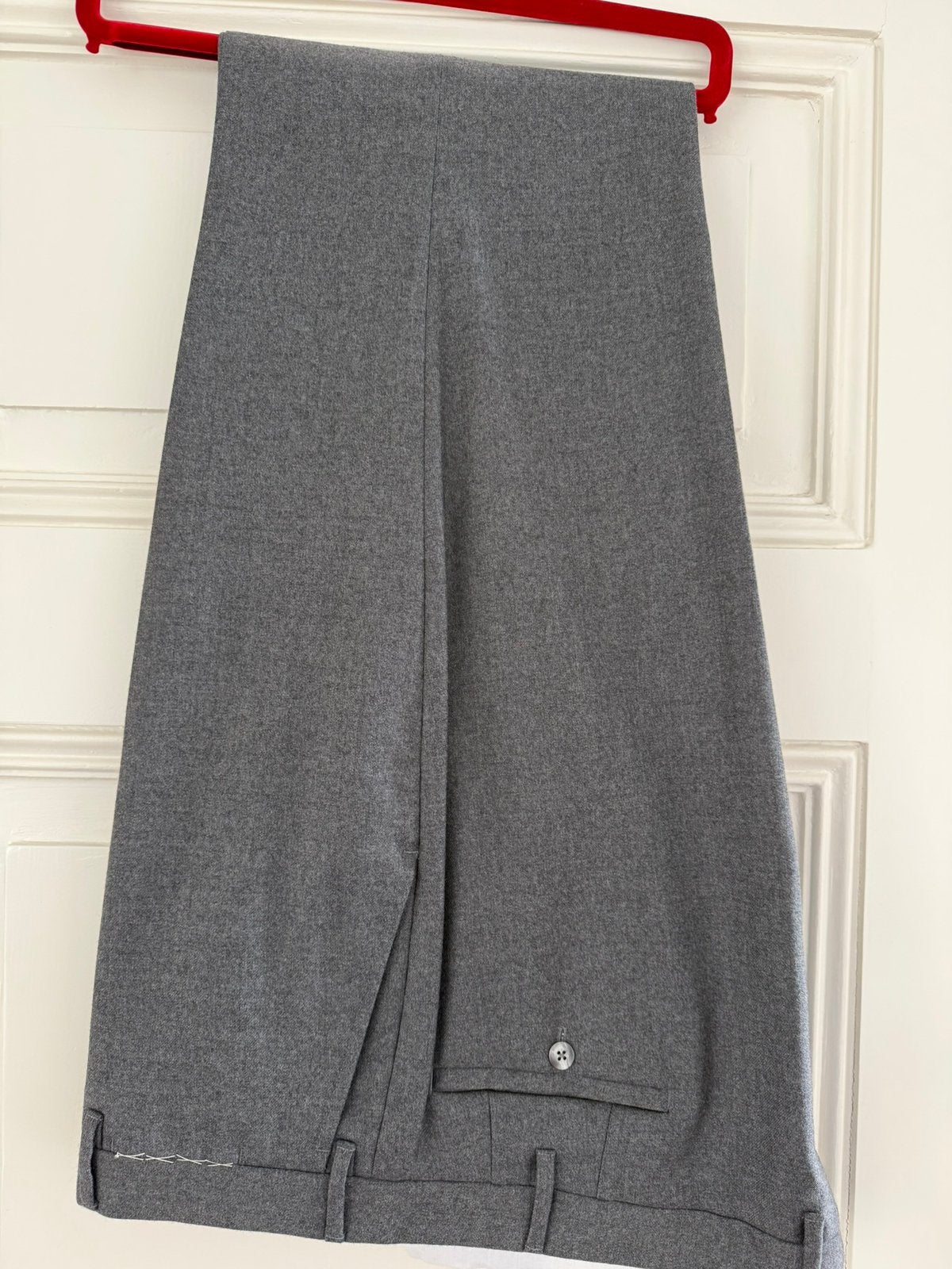 Pantalon, grijs flannel. Mt 60. Nieuw. Valentini per Oger., Verzenden, Nieuw, Overige maten, Grijs