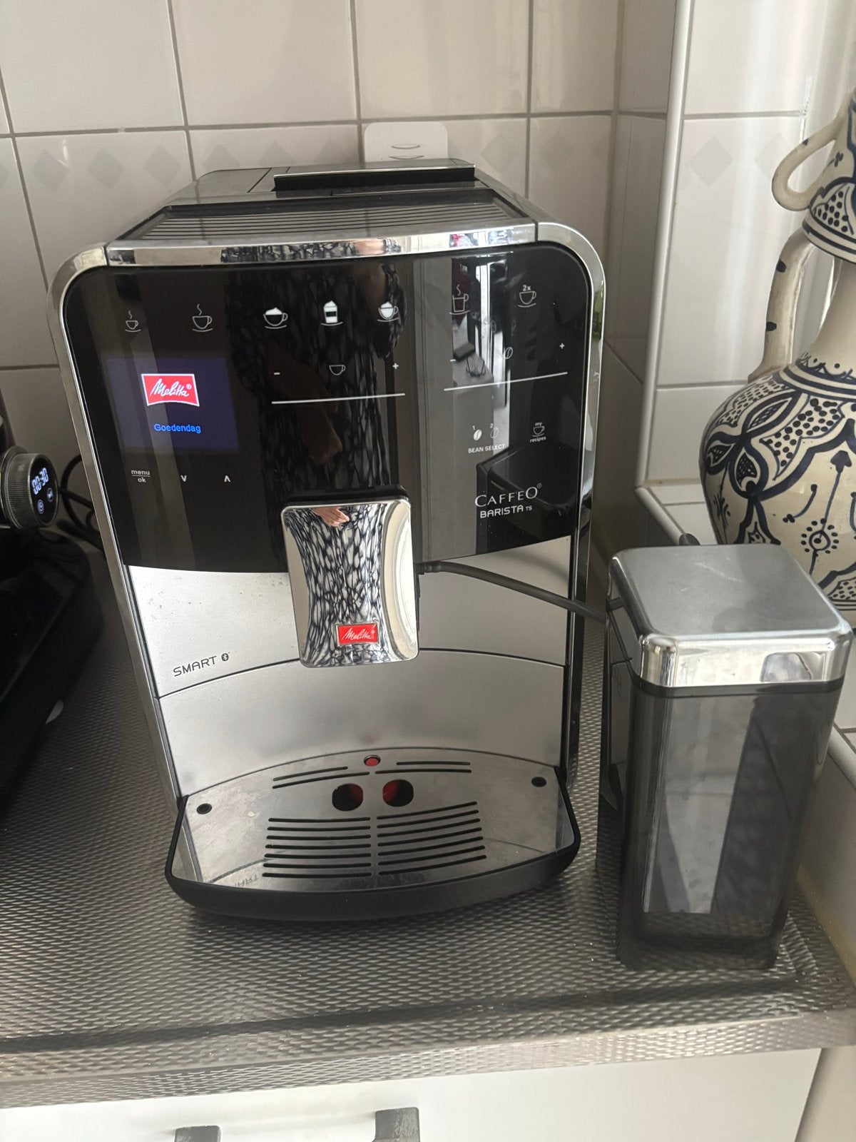 Melitta Caffeo Barista TS Smart - Maakt heerlijke cappuccino, Ophalen, Gebruikt, Koffiemachine, Gemalen koffie