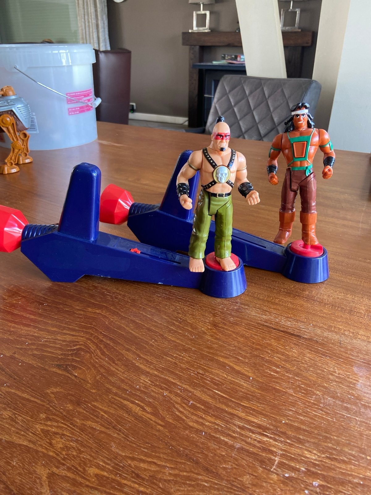 Vintage Speelgoed: Actiefiguren met Lanceerders, Kinderen en Baby's, Ophalen of Verzenden, Gebruikt