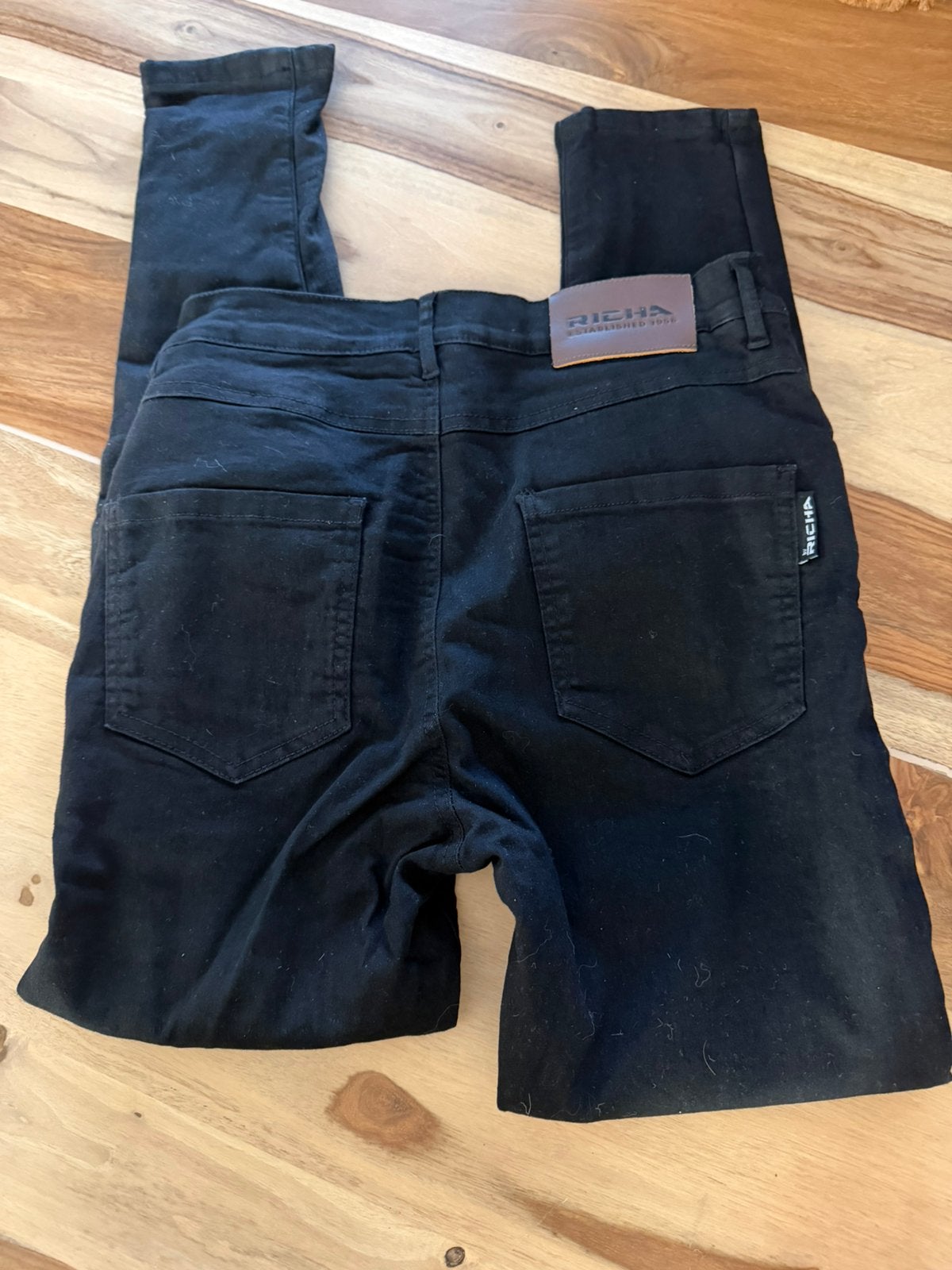 Richa Dames Motorjegging Zwart – Maat 30 Short, Ophalen, Nieuw met kaartje, Dames, Broek | textiel