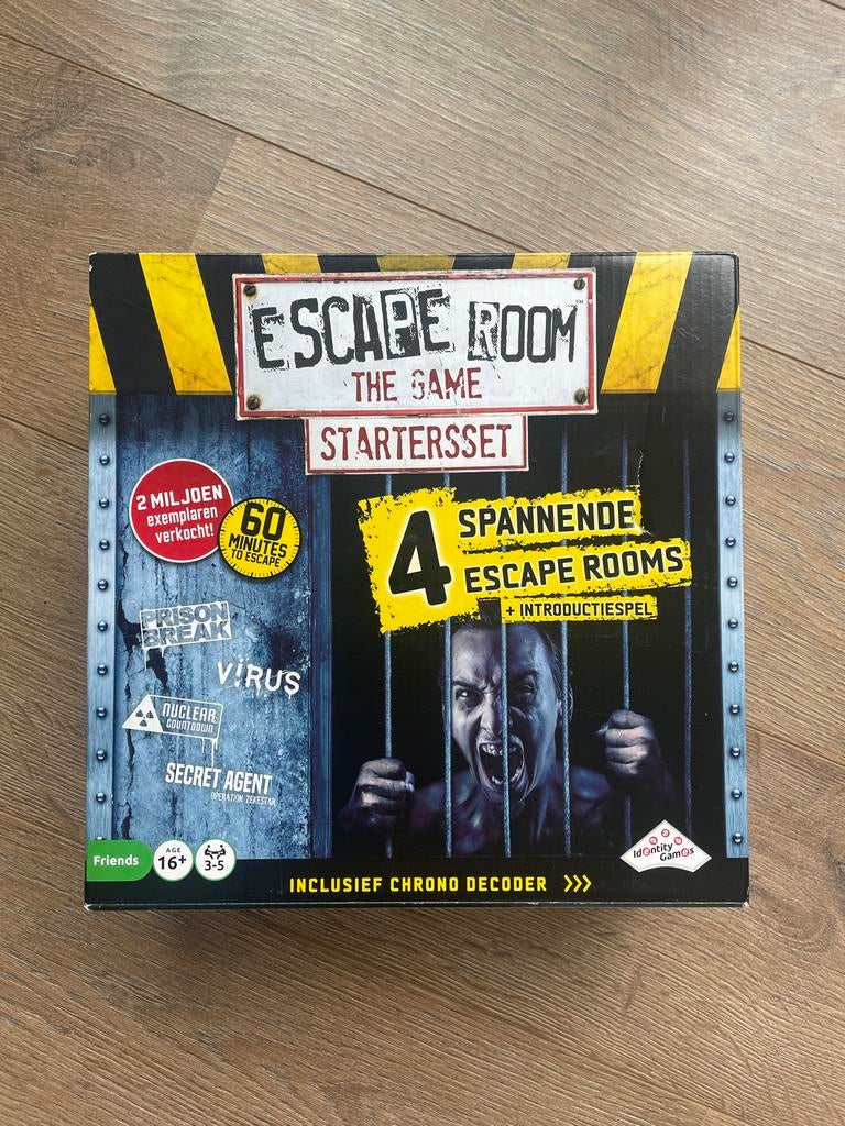 Escape Room The Game Startersset - 4 Spellen + Decoder, Drie of vier spelers, Ophalen, Nieuw