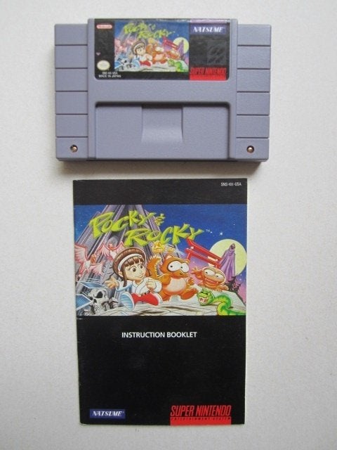 Pocky and Rocky SNES Super Nintendo NES, Spelcomputers en Games, Games | Nintendo Super NES, 1 speler, Ophalen of Verzenden, Zo goed als nieuw