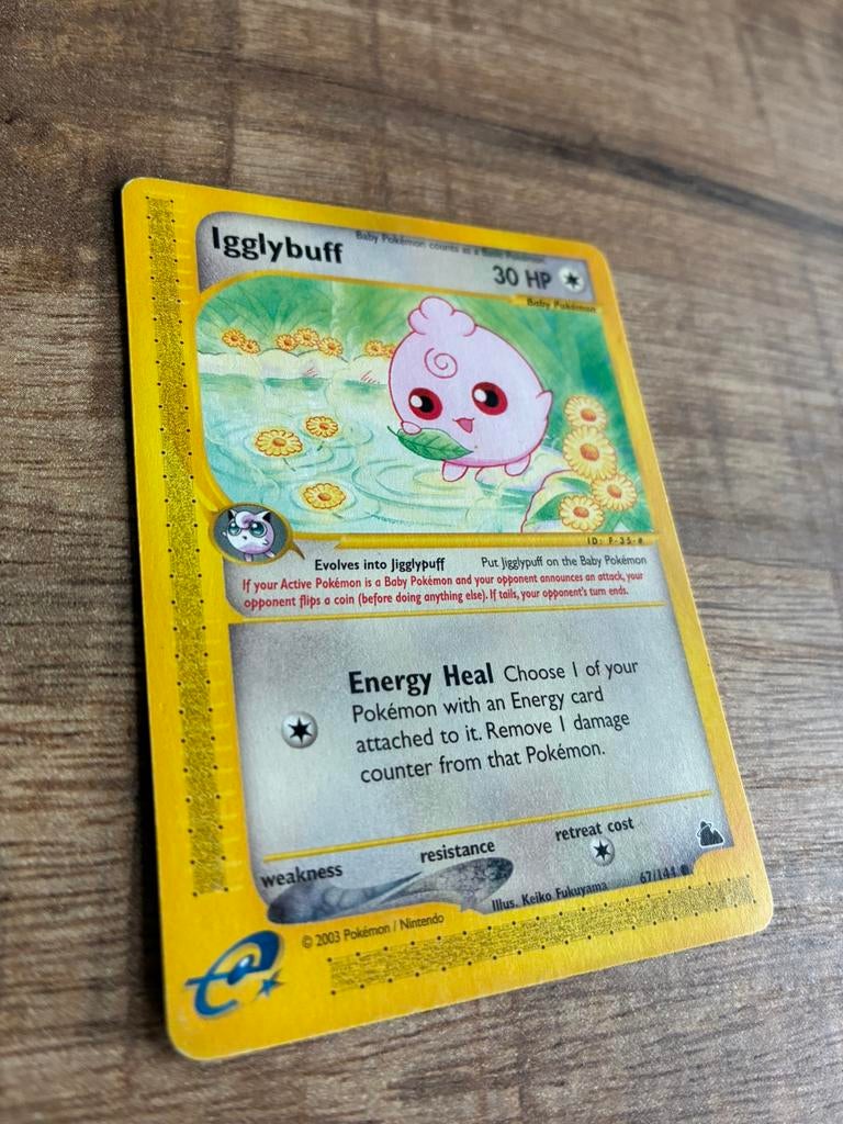 Igglybuff Skyridge Pokemonkaart, Ophalen of Verzenden, Gebruikt, Losse kaart