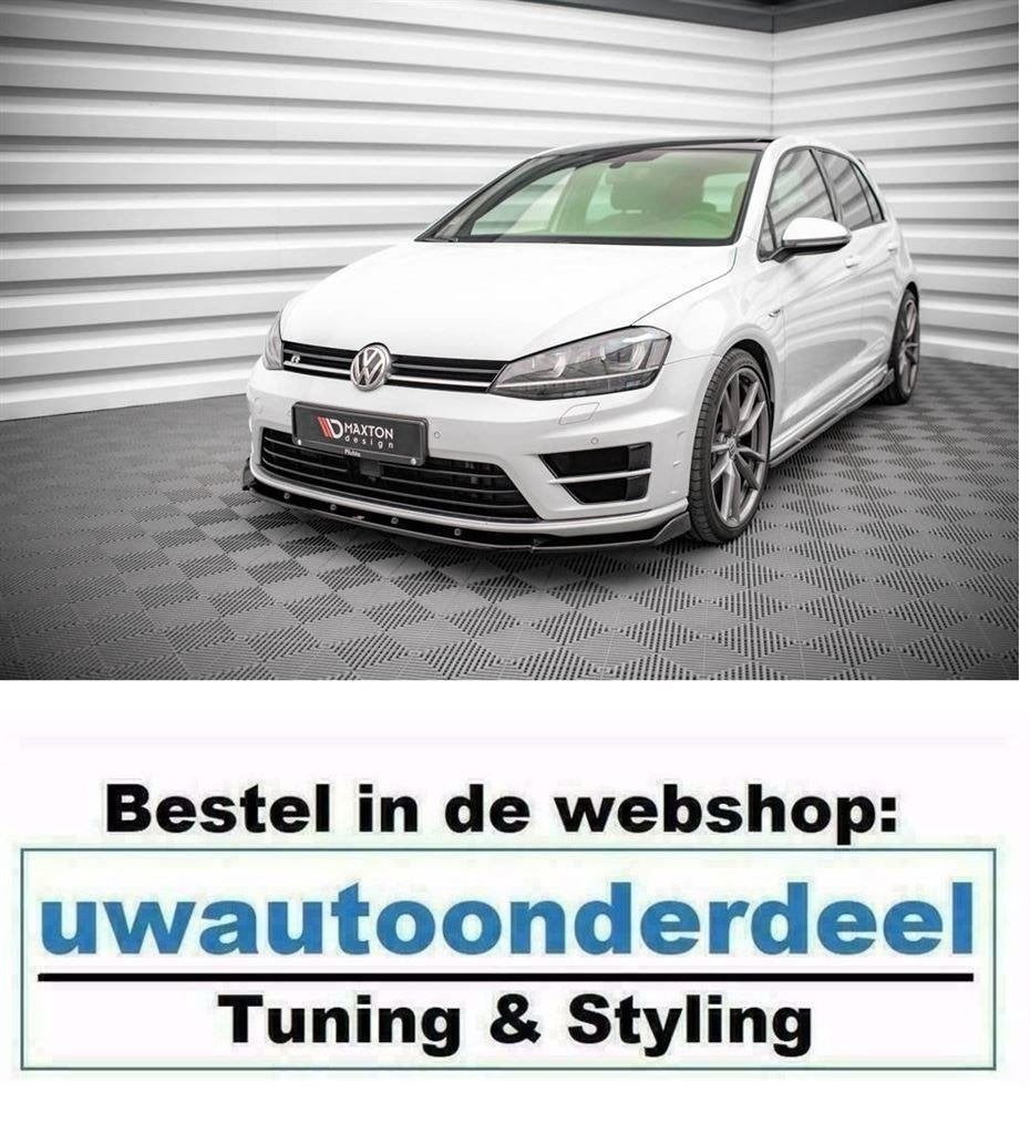 Maxton Design Spoiler Lip Splitter Geschikt Voor Vw Golf 7 R, Auto diversen, Verzenden
