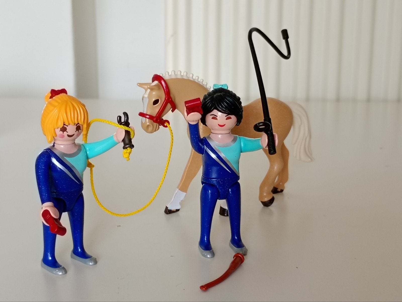 Playmobil Voltigepaard met 2 turnsters, Ophalen of Verzenden
