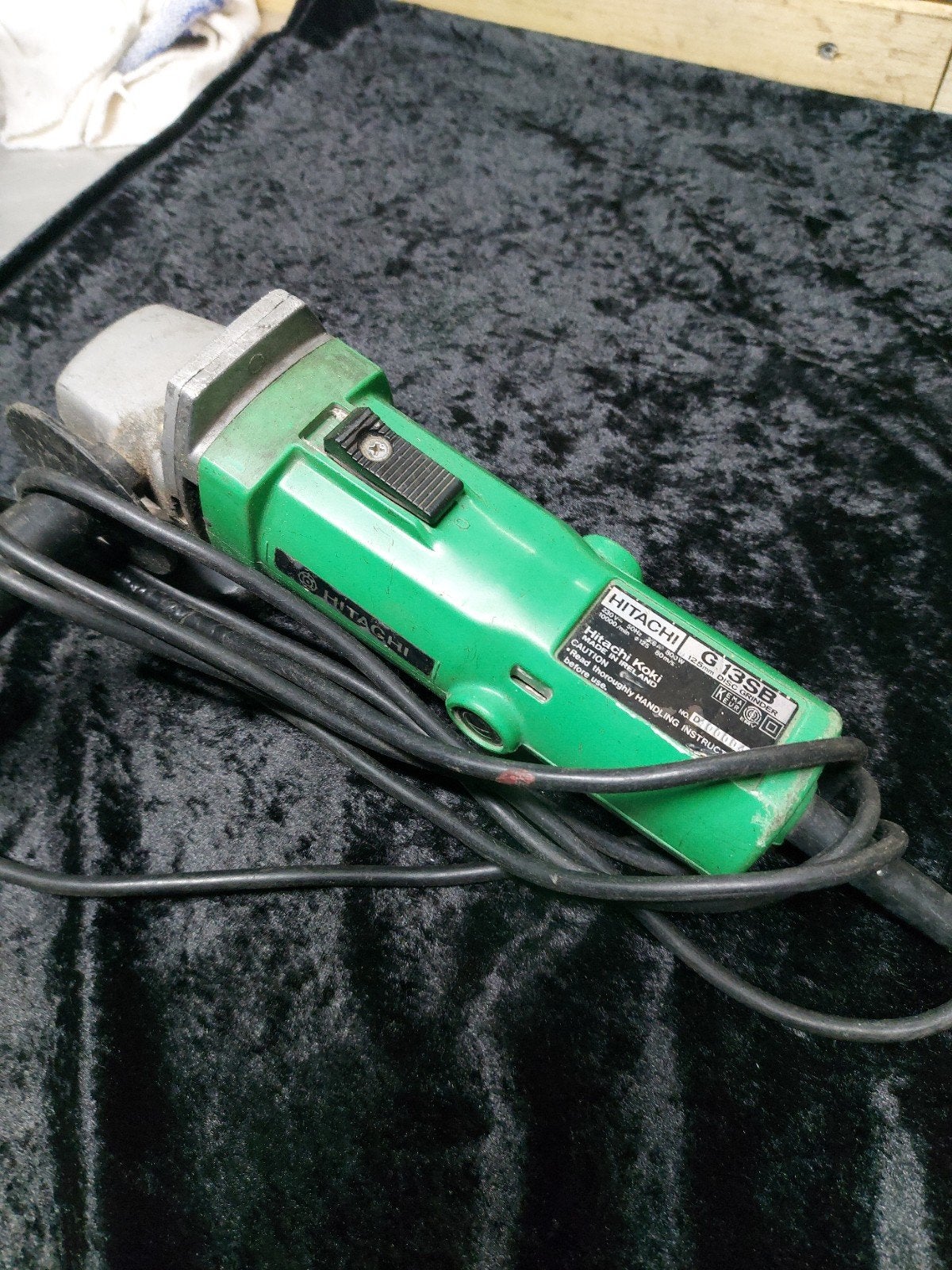 Hitachi slijptol, Ophalen of Verzenden, Gebruikt, 1000 watt of meer, Haakse handslijpmachine