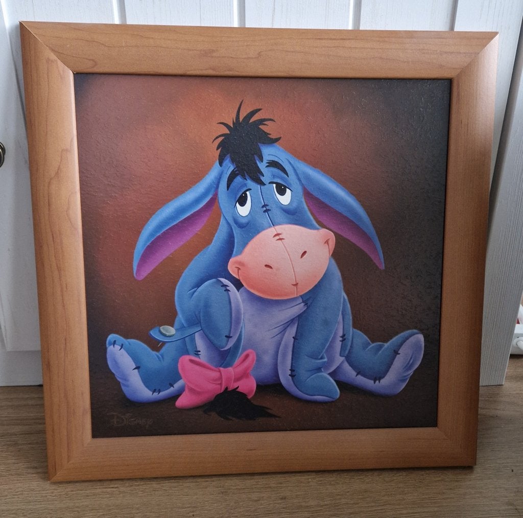 Disney / Eeyore schilderijtje, Verzamelen, Ophalen of Verzenden, Winnie de Poeh of vrienden, Zo goed als nieuw, Plaatje of Poster