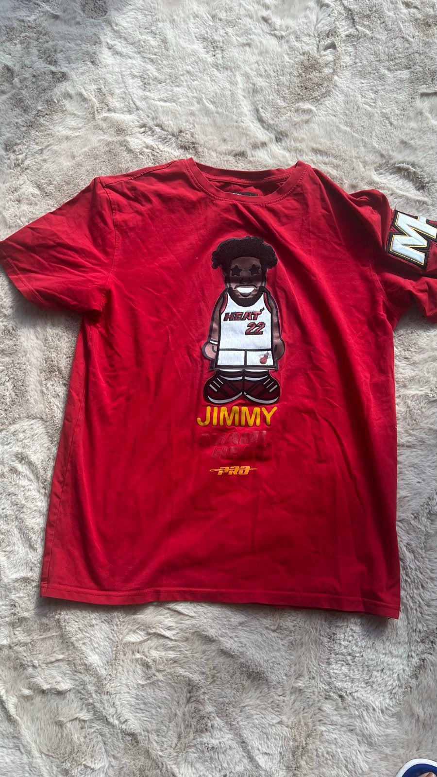 Jimmy Butler Miami Heat. Maat S/M., Ophalen of Verzenden, Gedragen, Maat 48/50 (M), Rood